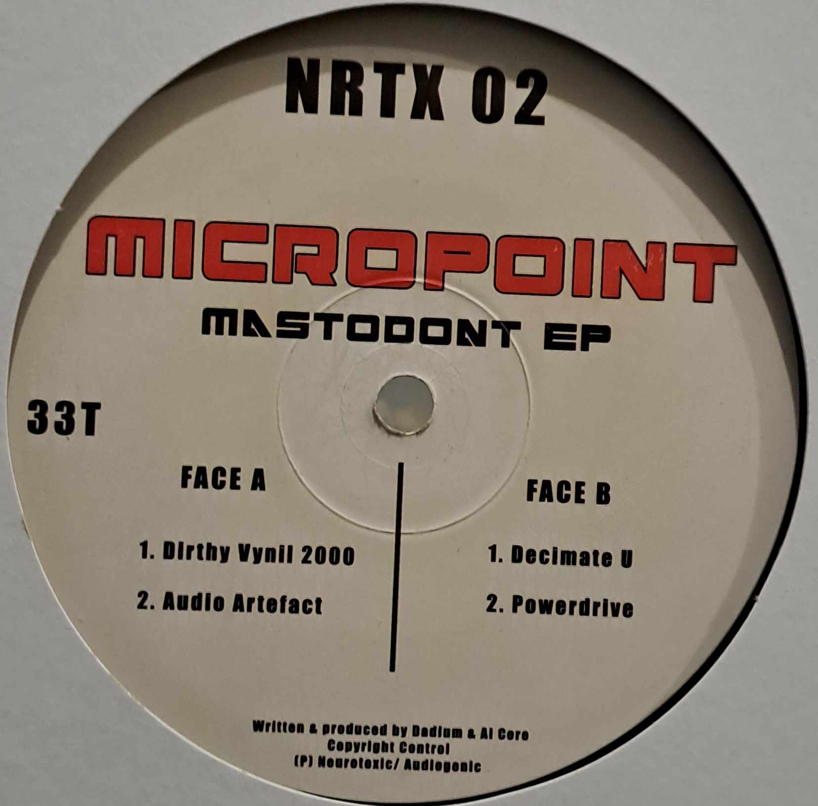 Neurotoxic 02 RP - vinyle hardcore